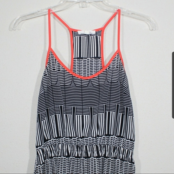 Lush Modern Geo Print Racerback Tank Dress - Picture 2 of 6